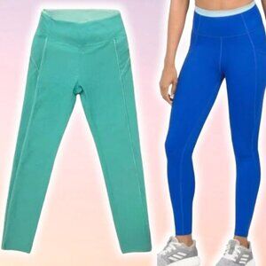 NWT WILO The Label Outline High Rise Legging Sea Green Sz XS